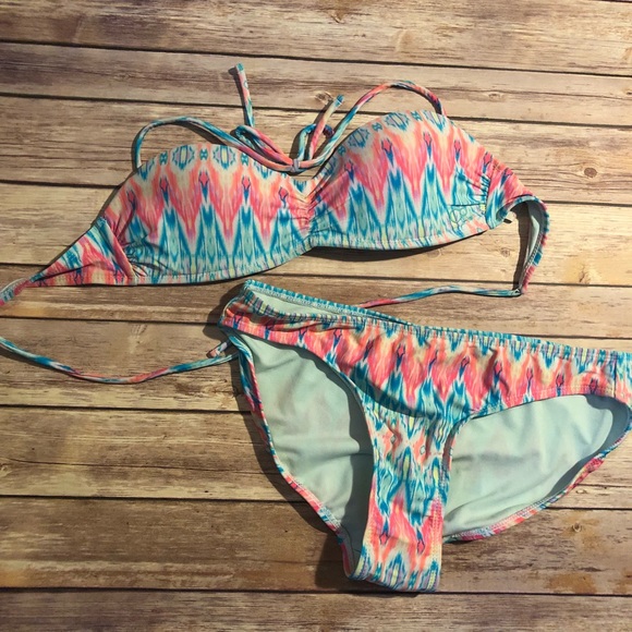 OP Other - OP Large Colorful Bikini Top and Bottoms
